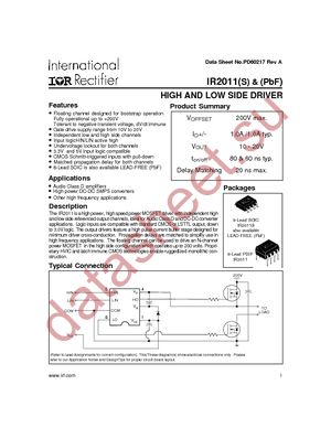 IR2011SPBF datasheet  